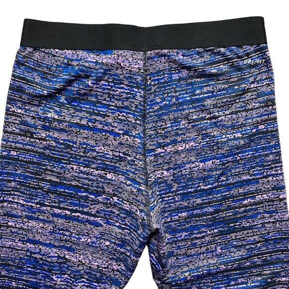 NIKE PRO Dri Fit Full Length Leggings in Purple Space Dye SZ M - Picture 6 of 11